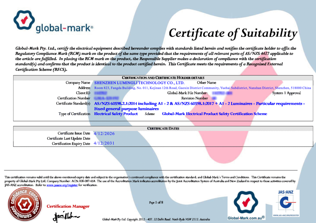 saa certificate