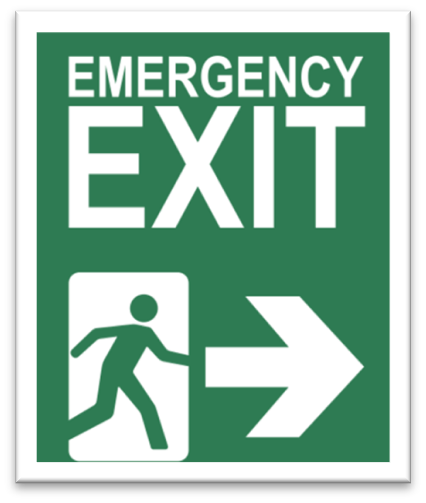 emergency exit sign