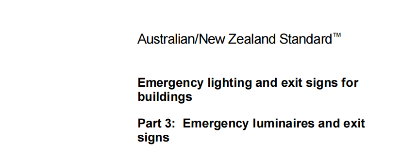 emergency standard